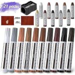 21 pices stylos de retouche pour meubles marqueur en feutre polyvalent kit de rparation de meubles ...