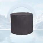 210d housse de meuble de jardin impermeable 100x100cm, housse de table de jardin ronde, housse de protection ...