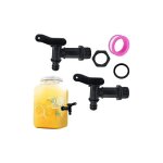 21814010mm)2 pcs robinet cuve plastique 3 / 4 pouces robinet recuperateur d'eau robinet citerne eau ...