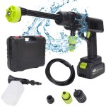 Zoternen - 21v nettoyeur haute pression sans fil , nettoyage de terrasse lavage de voiture, max. 40 bar, ...