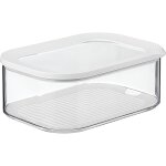 Csparkv - 22. 5x18x8. 7cm white bote de rangement de avec couvercle - pour les morceaux et les tranches ...