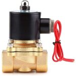 220v 1 / 2 - inch vanne �lectromagn�tique �lectrique, �lectrovanne normalement ferm�e pour le gaz, air, ...