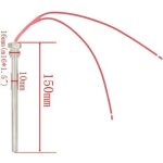 220v 300w 350w bougies allumage pour pole  pellets - diamtre 10mm - longueur 140 150 170mm (filetage ...