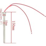 220v 300w 350w bougies allumage pour pole  pellets - diamtre 10mm - longueur 140 150 170mm (filetage ...