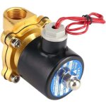 220v dn1 / 2  electrovanne normalement ferm�e valve �lectrique �lectromagn�tique en alliage de zinc pour ...