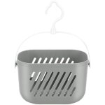23x13x14cm organiseur de douche � suspendre en plastique - panier de rangement portable avec crochet ...