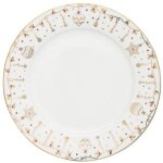 24 assiette plate 26, 5 cm - christmas lights - easy life