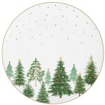 24 assiette plate 27 cm - festive trees - easy life 24 assiette plate 27 cm - festive trees - easy life