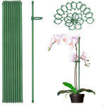 24 pcs tuteur plante orchid�e 45cm, tuteur plante int�rieur plastique piquets de support pour plantes ...