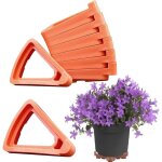 24 pi�ces soucoupe pour pot supports triangulaires respirants pour pots de fleurs - supports invisibles ...