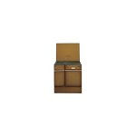 Godin - 240162000073 - cuisinire bois arpge 75cm 10kw buches 50cm brun fonce 240162brunfonce