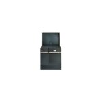 Godin - 240162000060 - cuisinire bois arpge 75cm 10kw buches 50cm noir 240162noir