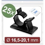 24ca453 embase de fixation autocollant 24ca453 plage de � du faisceau 16. 5 � 20. 1 mm noir 25 pc(s) ...