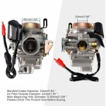 24mm pd24j carburateur carb remplacement pour gy6 4 stroke 125cc 150cc atv go kart cyclomoteur et scooter ...