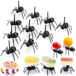 24pcs pics � cocktail fourchettes � dessert fourchettes � g�teaux pics ap�ritif fruits (fourmi noir)