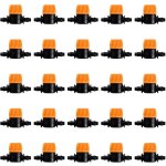 Beijiyi - 25 pices 4 / 7 vanne d'irrigation, mini valves de contrle pour tuyau d'arrosage 4 / 7mm, ...