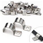 25 pi�ces fixation grillage rigide sur mur 20mm attache grillage rigide inoxydable colliers de serrage ...