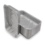 25 pices de plateaux en aluminium, 21 x 14 x 3 cm, bacs  gouttage en aluminium