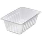 250 barquettes charcuti�res 375cc - 13, 8 x 9 x 4, 6 cm - transparent alimentaire - id�ales pour frites, ...