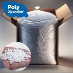 Poly xpansion - 250 litres de billes de polystyrne m1 anti - feu : isolation polyvalente pour murs creux, ...