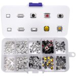 250 pi�ces 10value boutons poussoirs tactiles micro momentary tact assortiment kit, d'assortiment de ...