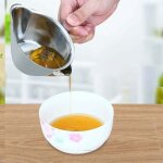 250ml sauci�re s�paratrice de graisse, graisse en acier inoxydable bol soupe filtre � l'huile, s�parateur ...