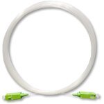 Elfcam - 25m c�ble fibre optique invisible sc / apc � sc / apc - monomode 125�m os2, gaine transparente ...