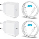 25w chargeur rapide for iphone 14 / 14 pro / 14 pro max / 14 plus / 13 12 11 se mini x xs xr, 4 - pack ...