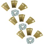27x lames compatible avec honda miimo 500, 310, 3000, 520 tondeuse - lames de rechange, or / argent, ...