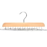 28�4�4cm)cintre porte - cravates classique en bois � 16 crochets - csparkv