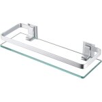 28. 5x12x4. 2cm, tagres de salle de bain tagre de douche en verre tagre murale rangement douche ...
