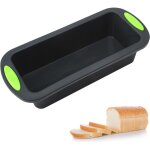 28 x 12 x 6, 5 cm - moule  pain en silicone - sans bpa - pour gteaux et pains - gris