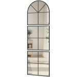 284 miroir atelier triptyque 60x180 cm style verri�re lucenzo noir