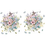 2feuilles d�calcomanies murales et autocollants de toilette de d�coration pour abattant wc et de salle ...