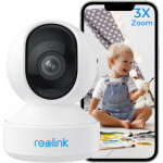 2k + 5mp ptz camra surveillance 2, 4 / 5ghz wifi interieur, zoom 3x, audio bidirectionnel pour bb ...