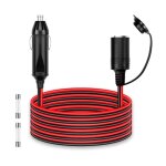 2m rallonge allume - cigare cble d'extension pour allume cigare 12 v / 24 v prise allume - cigare avec ...