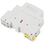 2p 20a contacteur ac domestique din rail 220v / 230v 50 / 60hz, contacteur domestique ac, 1no 1nc, avec ...