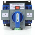 Rnemitery ? commutateur automatique double 2p 63a ? tension 220v ? indice de protection ip63 ? temps ...