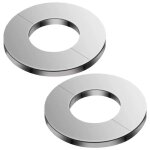 2pcs acier inoxydable cache tuyau radiateur - couvercles pour embellir vannes et tuyaux - pour les douches, ...