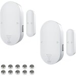 2pcs alarme de porte et fen�tre 130db capteur sans fil magn�tique 5 modes d'alarme pour s�curit� maisonenfants ...