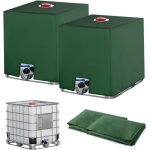 2pc bache pour cuve ibc 1000l, bche recuperateur d eau de pluie, anti - uv anti - poussire bache de ...