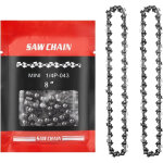 2pcs cha�nes de remplacement pour 8 pouces mini tron�onneuse electrique, chaine tronconneuse 47 maillons ...