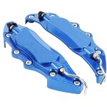 2pcs couvercle de protection d'�trier de frein en aluminium de voiture pour moyeu de roue 14in - 15in ...