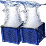 2pcs cubes filtrants charbon actif pour abreuvoirs chevaux, aquariums et �tangs, filtre eau respectueux ...