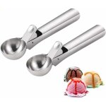 2pcs cuillre  glace boules  jection, cuillre  crme glace en 430 acier inoxydable, pour des cookies ...