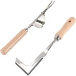 2pcs d�sherbeur manuel, outil de d�sherbage en acier inoxydable, weeder de jardin, fourche de jardinage, ...
