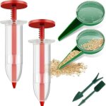 2pcs distributeur de graines, 6 pcs mini semoir semences, semoir � graines, semoir � graines de jardin ...