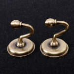 2pcs embrasses de rideaux crochets, rideau crochet en bronze, vintage u support mural crochet pour suspendre ...