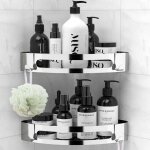 2pcs etagere salle de bain etagere douche inox douche serviteur douche rangement organiseur sans vis ...