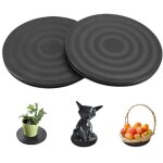 2pc heavy duty tourne - disque rond rotatif, solide plateau � 360�, support plaque tournant rotatif, ...